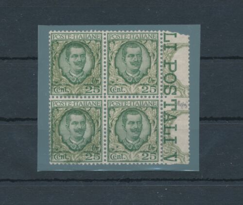 1926 Königreich Italien, #200, Blumentyp 25 Cent olivgrün, postfrisch ** Diena Zertifikat - Bild 1 von 2