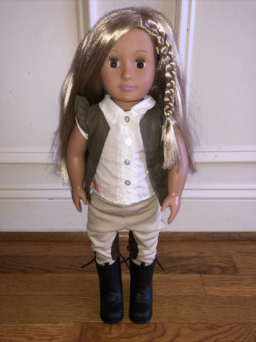 Our Generation Equestrian 18 Girl Doll Leah Long Blonde Hair eBay