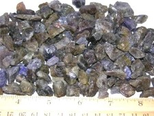 Tanzanite crystal untreated mixed grade rough 10-25mm 1 ounce lots 1-7 piece