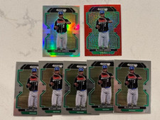 Lot (7) ELIJAH GREEN 2022 Prizm Draft Picks cards 1 Silver + 1 Red + 5 base