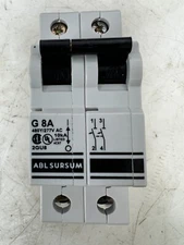 👀 ABL SURSUM 8 AMP CIRCUIT BREAKER 480Y/277 VAC 2 POLE 2GU8