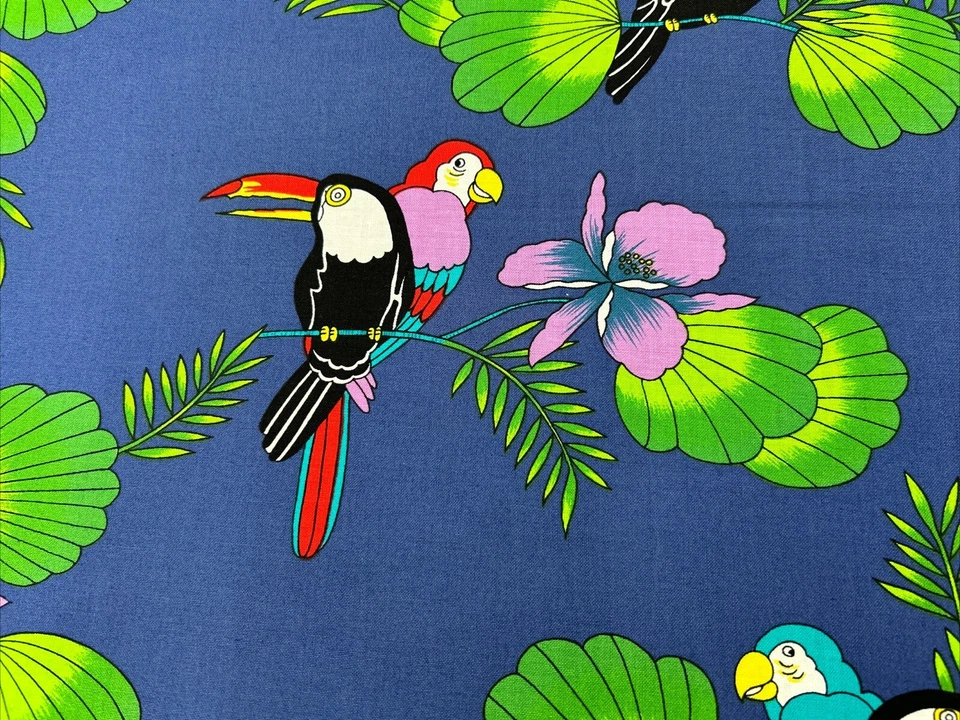 Alexander Henry Collection Torrid Zone Royal Blue Cotton 7-1/2 Yards 43” Wide - Image 3 of 4