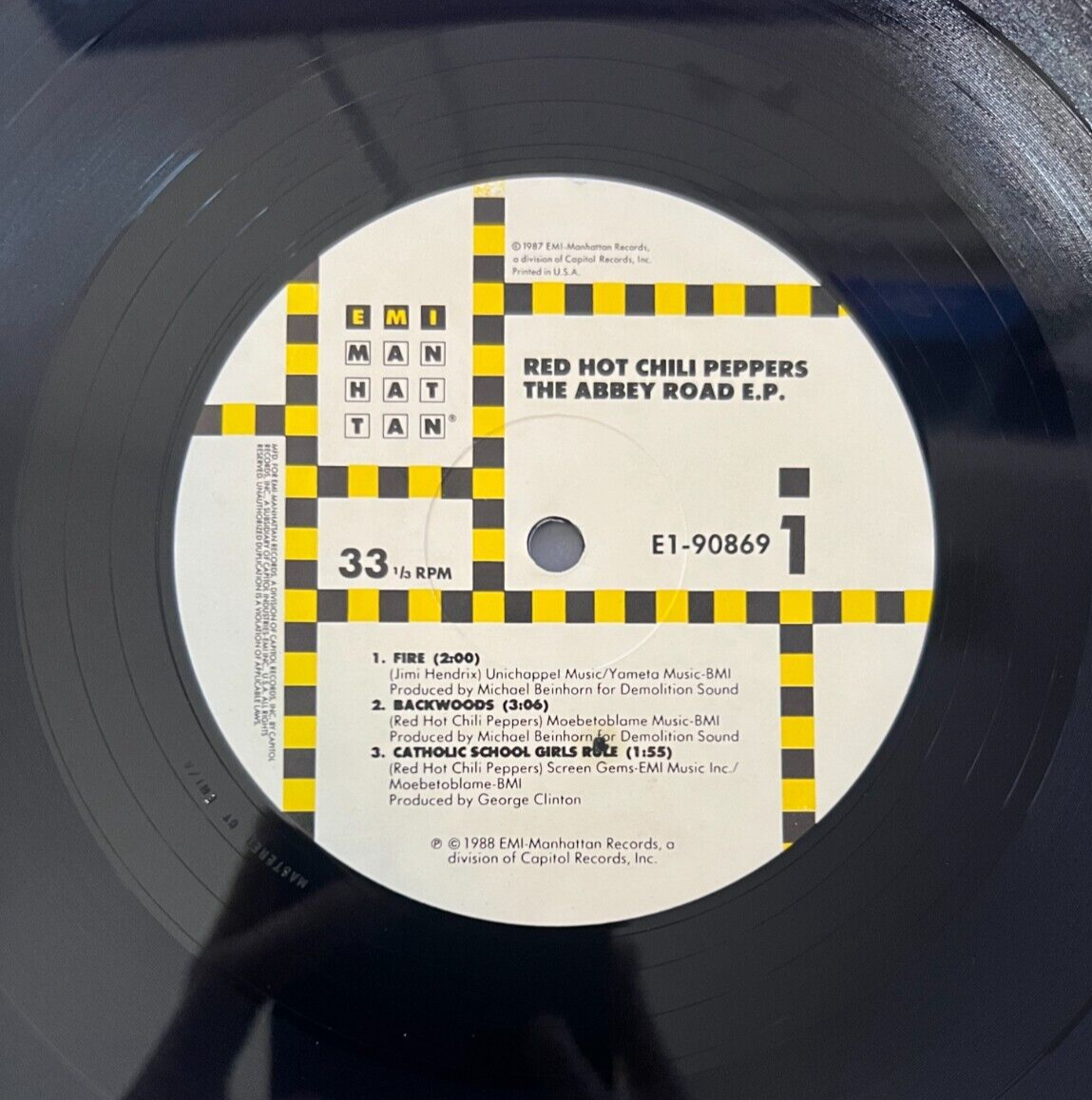 Red Hot Chili Peppers Abbey Road E.P. Vinyl 12" LP EMIManhattan