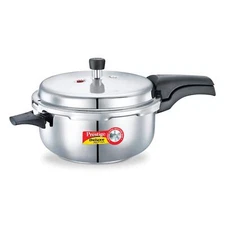 	Prestige 5L Alpha Deluxe Induction Base Stainless Steel Deep Pressure Pan	