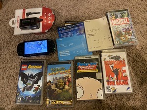 Sony Playstation Portable Psp 1001 Bundle W 5 Games Umd Charger Manuals Ebay