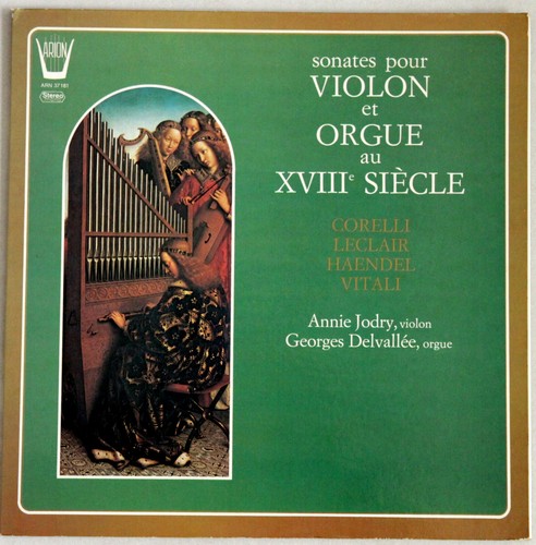 Arion Sonaten für GEIGE & ORGEL Annie JODRY DELVALLEE Audiophile Französisch LP NM+