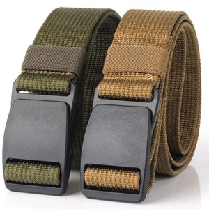 men's nylon belt with plastic buckle