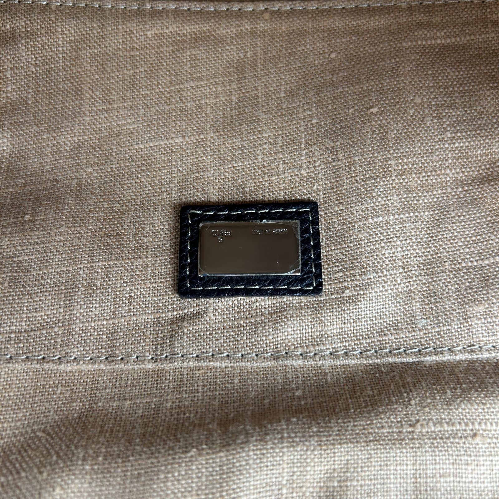 FENDI Shoulder Bag Brown Mamma Roman Leather Zucca Pattern Women From Japan thumbnail 14