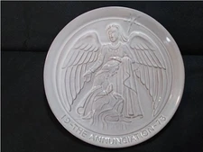 FRANKOMA CHRISTMAS PLATE 1973 John Frank Wall Hanging Holiday "The Annunciation"