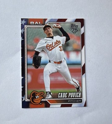 Topps 2026 Series Two Cade Povich Independence Day Parallel 69/76