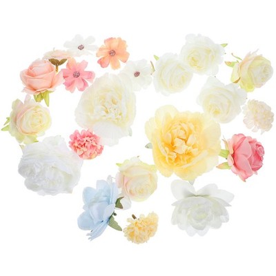  21 Pcs Künstliche Blumen Zum Basteln Kunstblume Gefälschte Blumendekoration