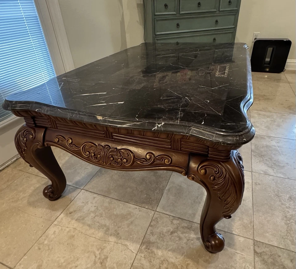 Impresionante y nueva mesa de centro de mármol real Foto 2 de 3