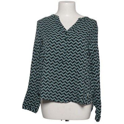 Zabaione, Bluse, Größe: M, Blouse Annabelle, Blau/Schwarz, Viskose, Chevron #vXv