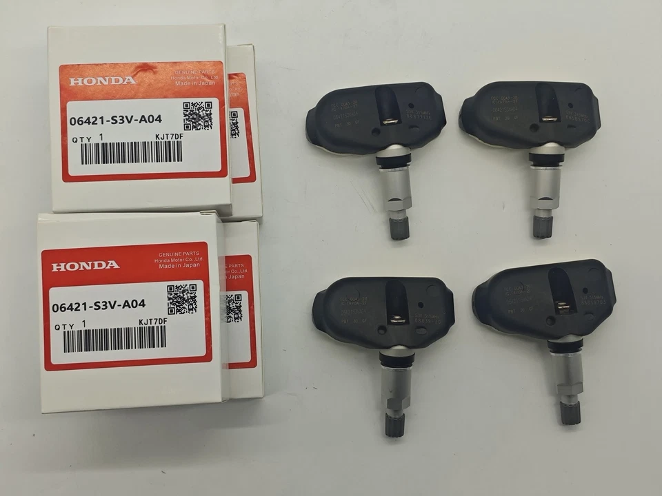 OEM 06421-S3V-A04 4Pcs Tire Pressure Sensors TPMS For Honda Acura MDX RL TL NEW - Image 3 of 4