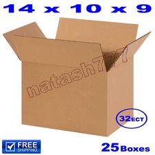 25 - 14x10x9 Cardboard Boxes 32-ECT Mailing Packing Shipping Corrugated Carton