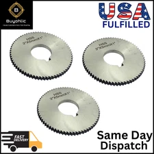 Pack of 3 Pcs Slitting Saw Cutting HSS M2 Blades-Keyway Hole