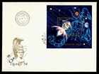 DR WHO 1974 HUNGARY FDC SPACE IMPERF S/S R81729