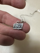 "Colgante corredor de media maratón de plata esterlina .925 13,1 dije con cadena SS ajustable de 20"""