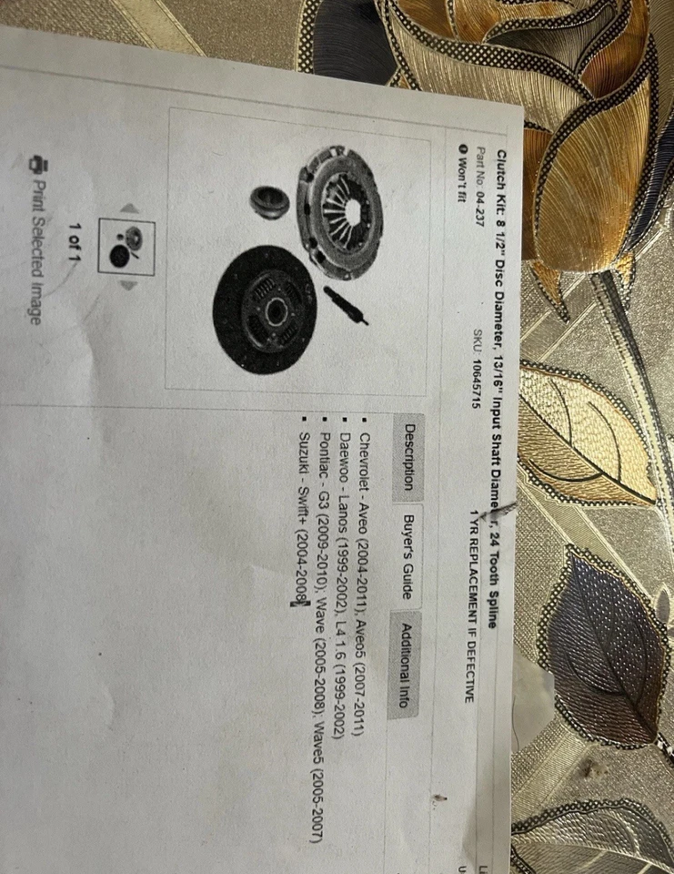 Juego de transmisión Kit de embrague-Opción de doble fricción Kit de embrague Rhinopac Foto 2 de 3