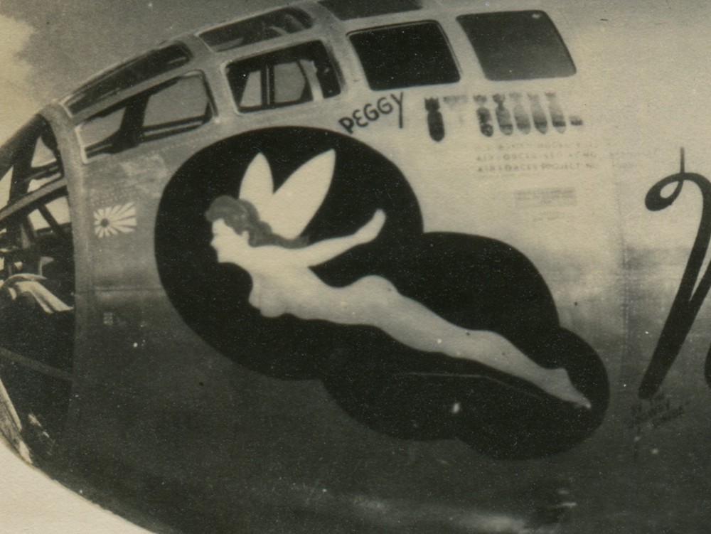 WWII USAAF Aircraft Nose Art Photo B-29 Superfortress Constant