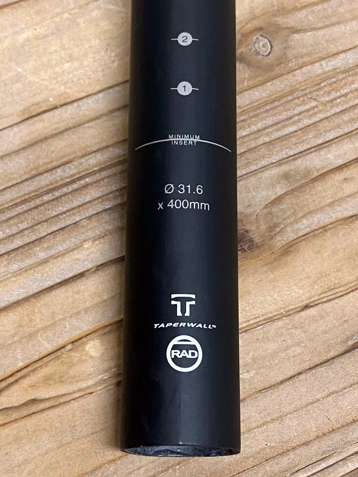 Tija de sillín de carbono Easton EC90 ZERO - 31,6 mm - 400 mm - 0° retroceso - NUEVA Foto 4 de 4