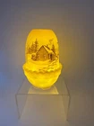 Fenton Art Glass Fairy Lamp HTF Down By The Station Hand Painted By S Jackson