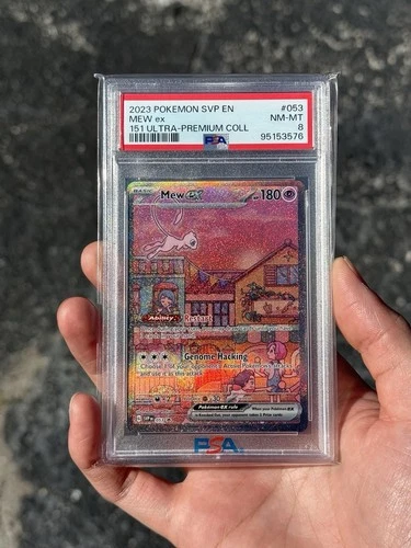 PSA 8 2023 POKEMON SVP EN-SV BLACK STAR PROMO #053 MEW EX 151 ULTRA-PREMIUM COLL