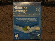 Rite Aid 2mg Coated Ice Mint Nicotine Lozenge 80ct Exp JAN/2026