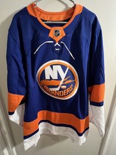 Adidas NHL New York Islanders Authentic Home Royal Hockey Jersey GT5618 Size 52