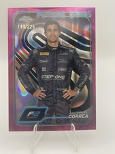 JUAN MANUEL CORREA 2024 Topps Chrome Formula 1 F1 F2 34 Fuchsia Lava 149/225