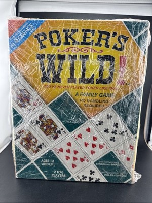 Pokers Wild! A Family Game Ages 10 & Up 2-6 Players 2005 complete nice  