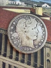 1908-D Barber Quarter 🇺🇸