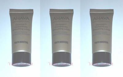 3x AHAVA Osmoter Concentrate Smoothing Lotion 0.51oz / 15ml Travel Size