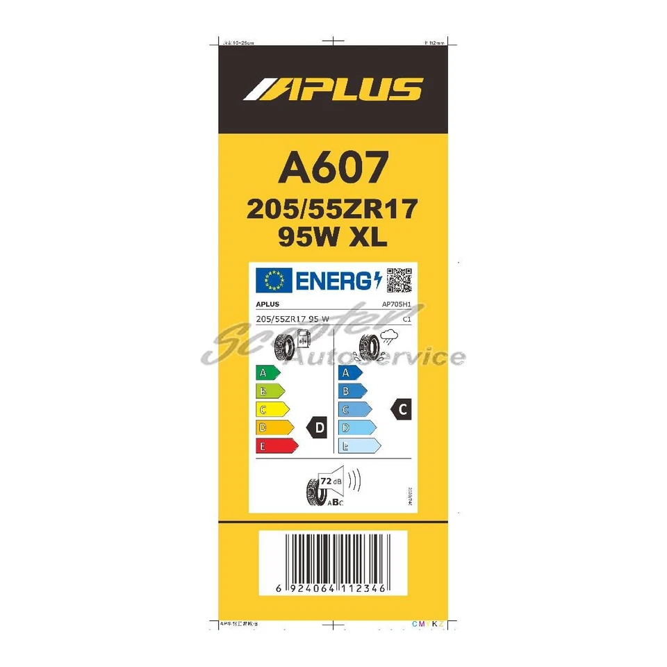 Sommer-Reifen Aplus 205/55 R17 97W ZR A-607 | 21462 - Bild 2 von 4