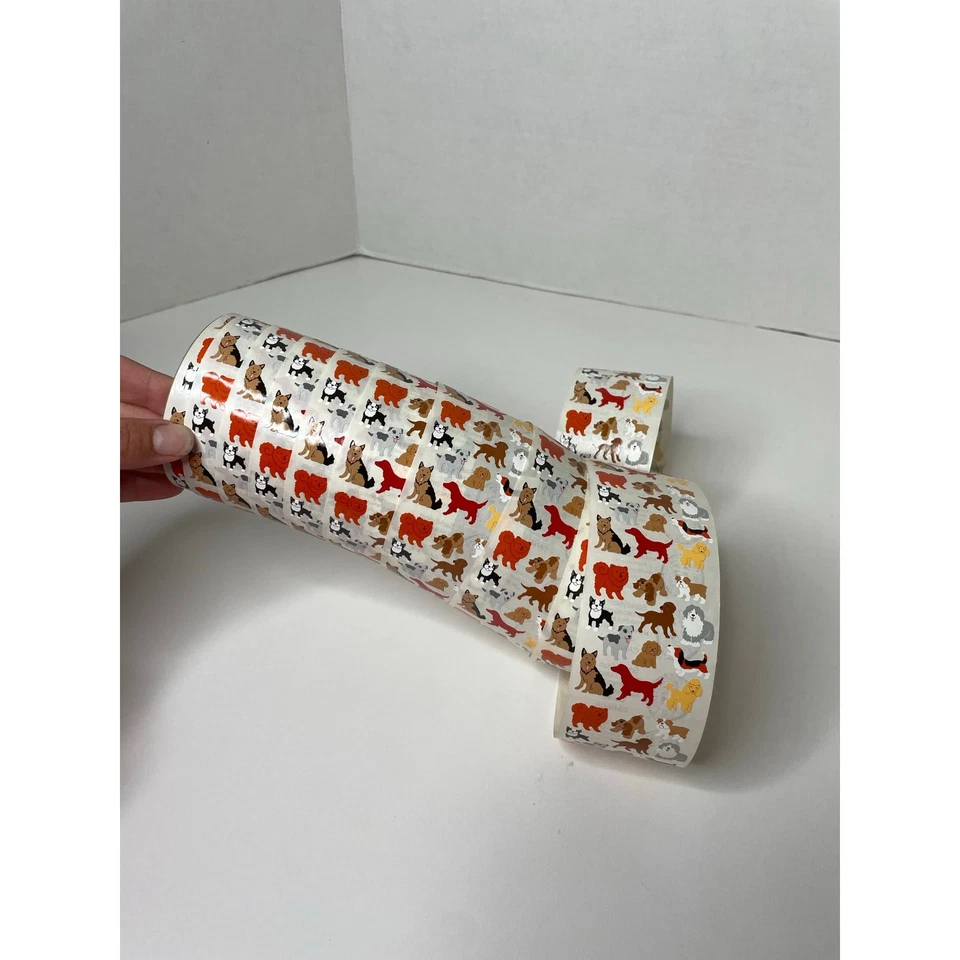 Vintage Sandylion Sticker Roll 55+ Square Sheets Dogs Open Mod - Image 3 of 4