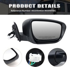 Right Passenger Side Mirror Compatible with Nissan Rogue 2014-2021 with Heated M
