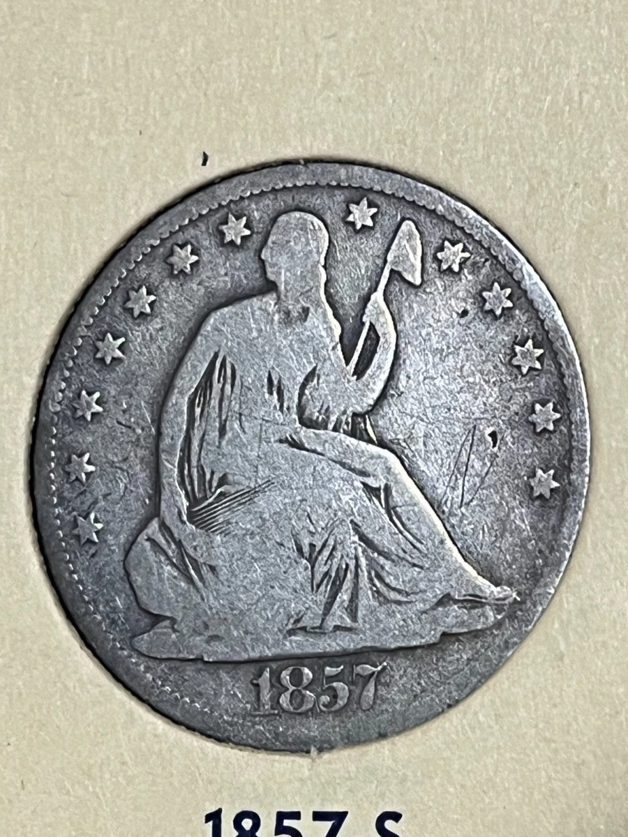 1857 Year Seated Liberty US Half Dollars (1839-1891) for sale | eBay