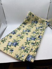 Longaberger rose trellis stripe window valance