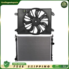 Radiator Aluminum & Radiator Cooling Fan Assembly For 2009-2019 Dodge Challenger