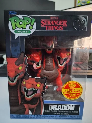 Funko POP! Dragon #192 Digital, Stranger Things, Grail, LE1106  W/ pop armor