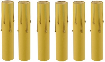 Creative Hobbies  4 Inch Tall Antique Look Drip Candle Socket Covers 