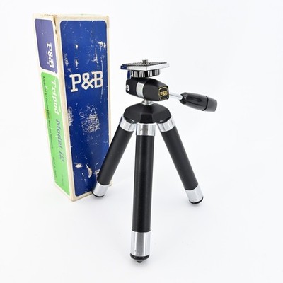 P&B Tripod Model 12 Vintage Compact 12 Section Lightweight Japan w Box