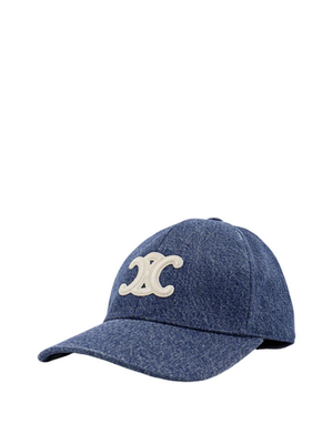 CELINE Triomphe Blue Denim Baseball Cap New And Authentic | eBay