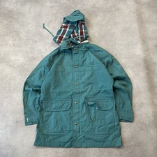 Woolrich Arctic Parka Coat Womens Medium Wool Blanket Lined Vintage Jacket Green