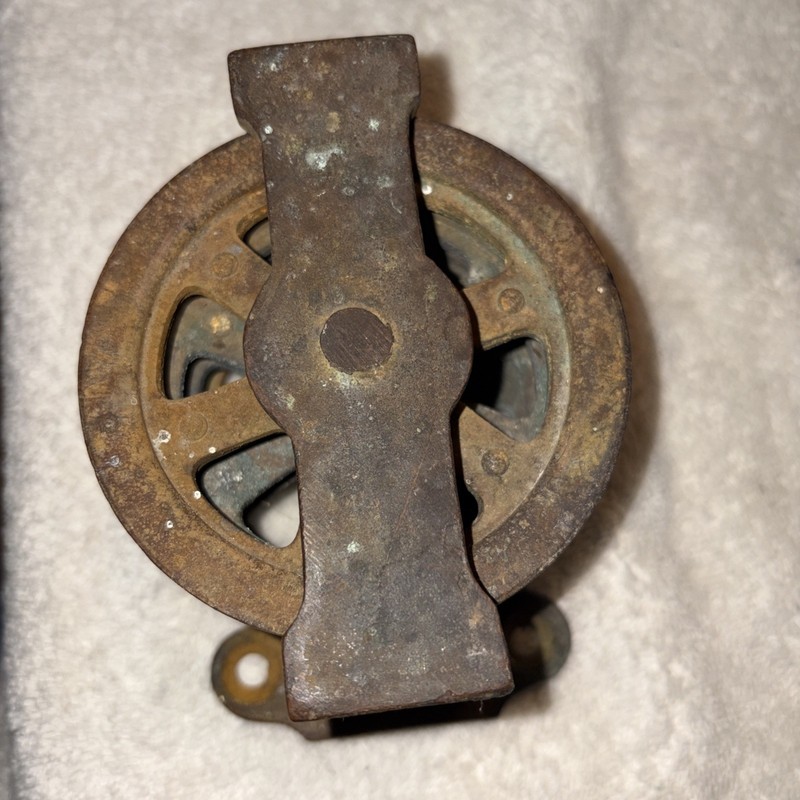 Vintage Antique Pulley Nautical Industrial