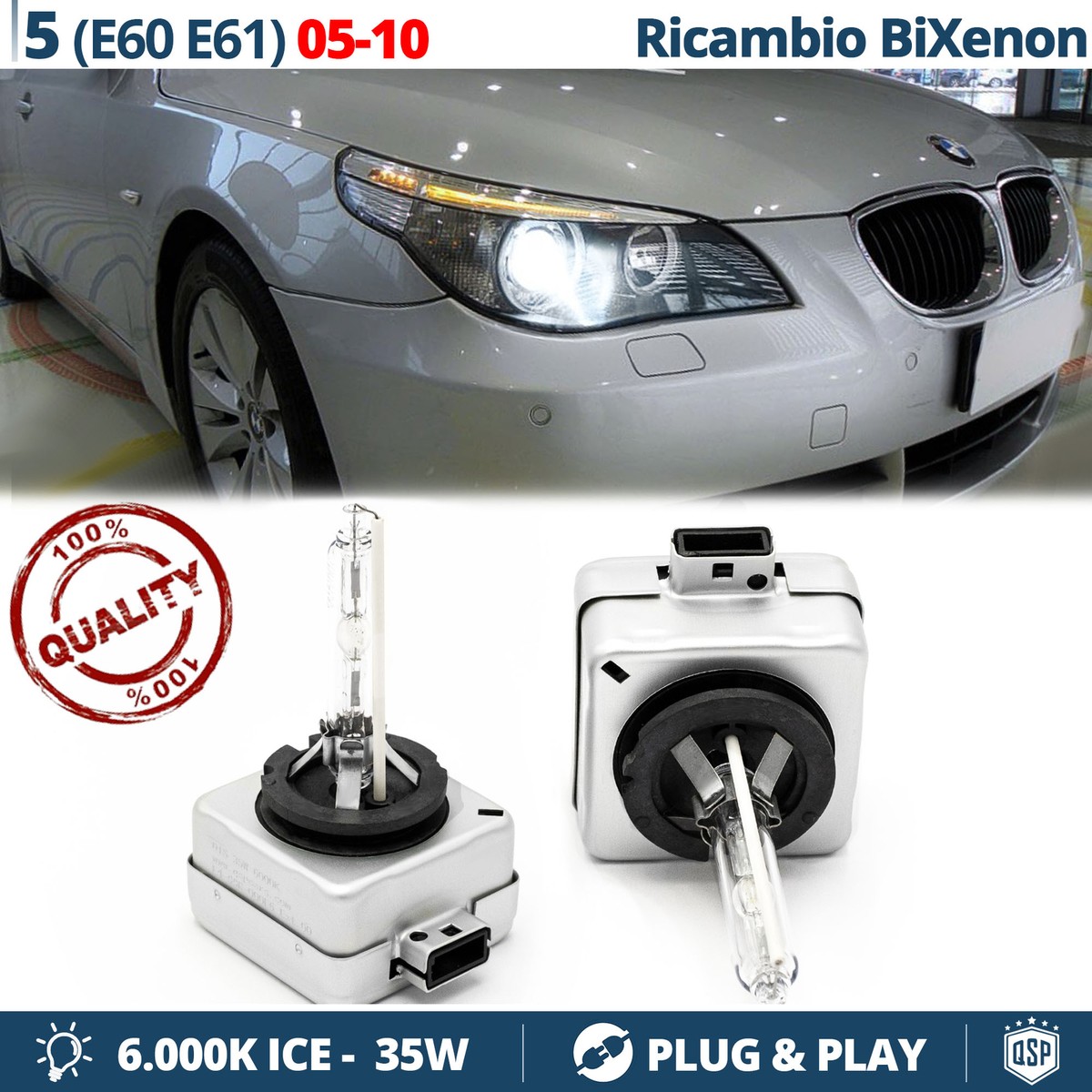 2 X Premium Xenon Brenner 8000K D1S Lampen Birnen E-Zulassung Opel - Foto 11