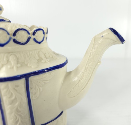 Early c.1810 CASTLEFORD Neoclassical Stoneware Teapot - Picture 4 of 11