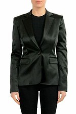 Just Cavalli Black One Button Women's Blazer US S IT 40