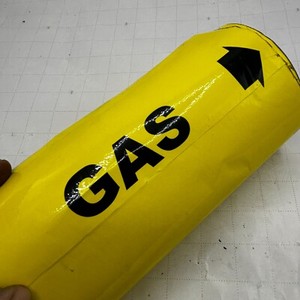 Brady 4067-C Pipe Marker,Gas,Yellow,2-1/2 To 3-7/8 In ⭐