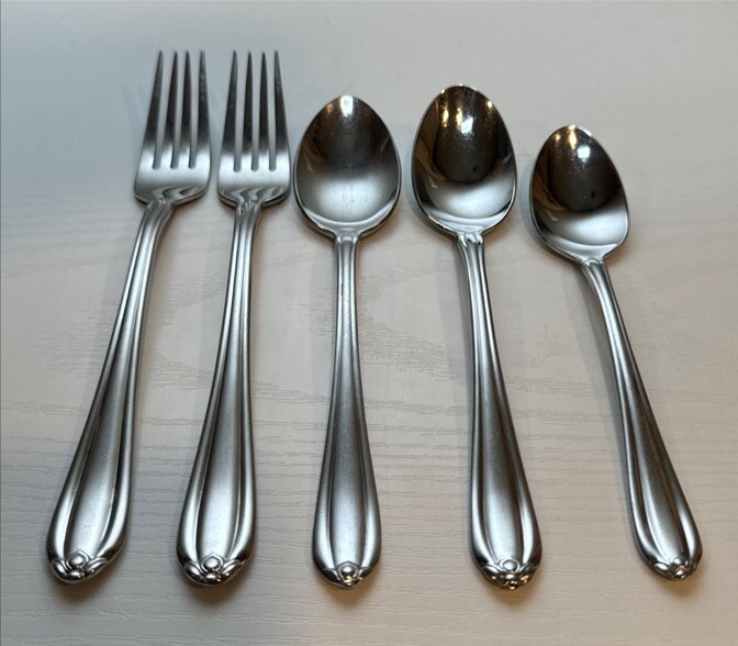 Gorham Stainless 18/10 Melon Bud VIETNAM Flatware Forks Spoons 5